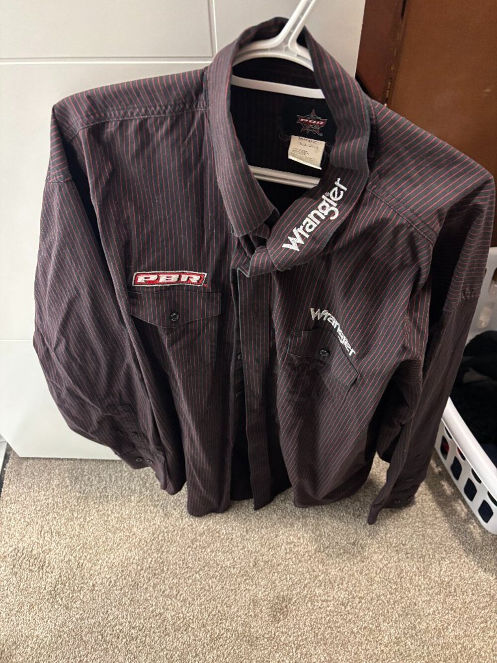 PBR Embroidered Shirt black/red full embroidery